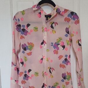 Banana Republic Multicolor Floral Shirt